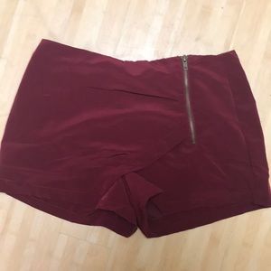Maroon skort